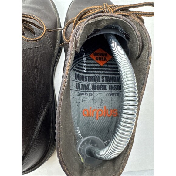 Doc Martens Sussex Industrial Men\'s Sz 8M Brown Leather Work Boots Shoes.